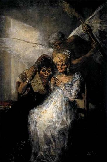 Francisco de goya y Lucientes Les Vieilles or Time and the Old Women